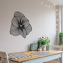 Wallity Azalea Metal Wall Clock APS039 70 - Negro